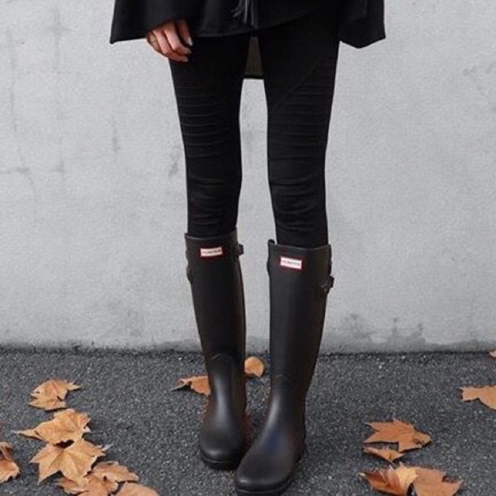 Tall Black Hunter Boots